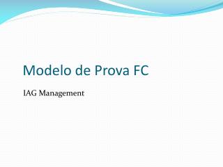 Modelo de Prova FC