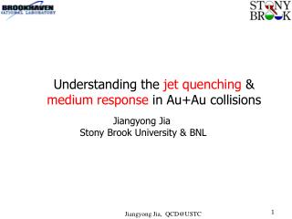 Understanding the jet quenching &amp; medium response in Au+Au collisions