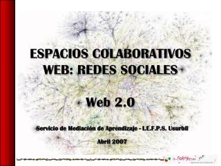 ESPACIOS COLABORATIVOS WEB: REDES SOCIALES Web 2.0