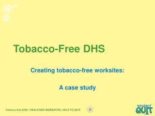 Tobacco-Free DHS