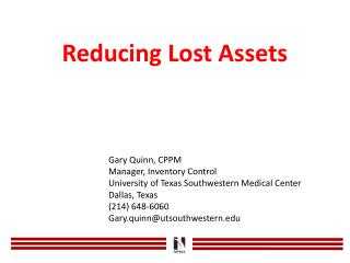 Reducing Lost Assets