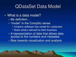 QDataSet Data Model