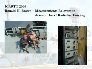 ICARTT 2004 Ronald H. Brown – Measurements Relevant to 			 Aerosol Direct Radiative Forcing