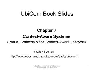 UbiCom Book Slides