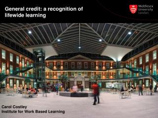General credit: a recognition of lifewide learning
