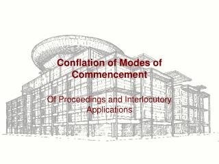 Conflation of Modes of Commencement