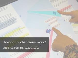 Touchscreen-Technology