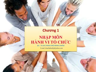 Chương 1 NHẬP MÔN HÀNH VI TỔ CHỨC