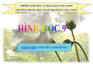 HÌNH HỌC 9