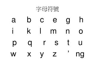 字母符號