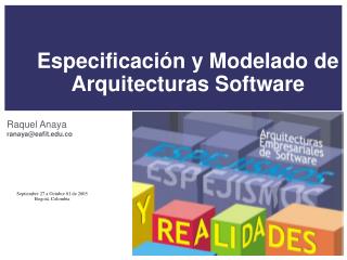 Especificación y Modelado de Arquitecturas Software