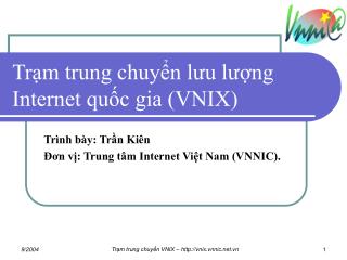 Trạm trung chuyển lưu lượng Internet quốc gia (VNIX)