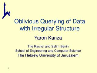 Oblivious Querying of Data with Irregular Structure