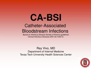 Catheter-Associated Bloodstream Infections