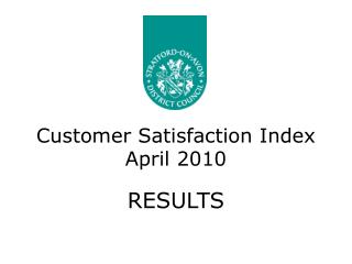 Customer Satisfaction Index April 2010