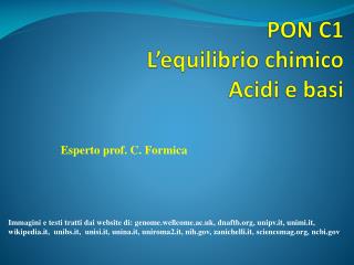 PON C1 L’equilibrio chimico Acidi e basi