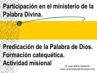 P. Juan María Gallardo oracionesydevociones