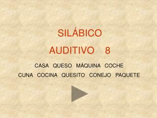 SILÁBICO AUDITIVO 8