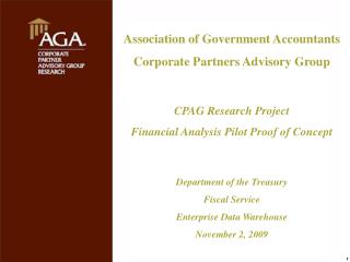 Association of Government Accountants Corporate Partners Advisory Group