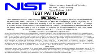 TEST PATTERNS NISTSU02. *