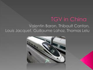 TGV in China