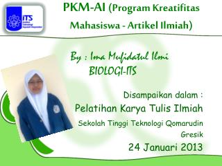 PKM-AI ( Program Kreatifitas Mahasiswa - Artikel Ilmiah )