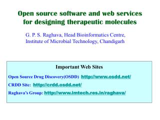 Open source software and web services for designing therapeutic molecules