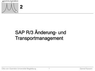 SAP R/3 Änderung- und Transportmanagement