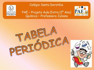 Colégio Santa Dorotéia. PAE – Projeto Aula Extra (1º Ano) Química – Professora Juliana