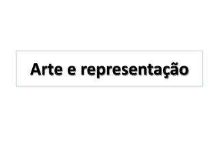 Arte e representação