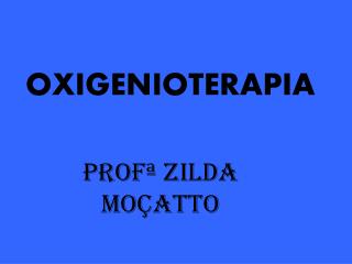 OXIGENIOTERAPIA