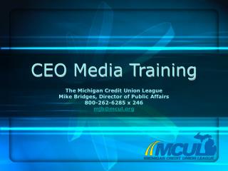 CEO Media Training