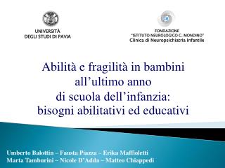 Umberto Balottin – Fausta Piazza – Erika Maffioletti