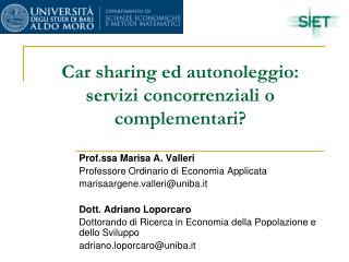 Car sharing ed autonoleggio: servizi concorrenziali o complementari?