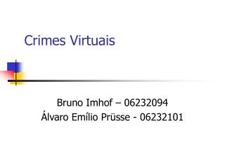 Crimes Virtuais