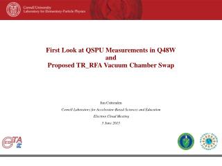 First Look at QSPU Measurements in Q48W and Proposed TR_RFA Vacuum Chamber Swap