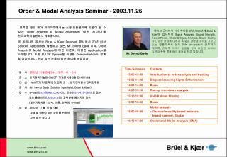 Order &amp; Modal Analysis Seminar - 2003.11.26