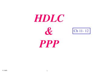 HDLC &amp; PPP