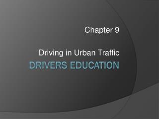 Drivers Education