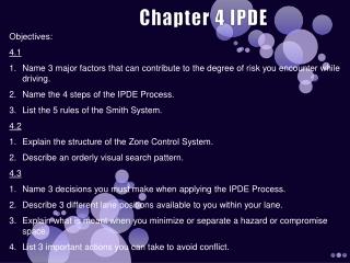 Chapter 4 IPDE