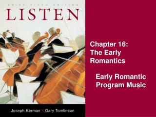 Chapter 16: The Early Romantics