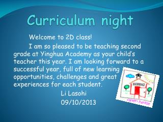 Curriculum night