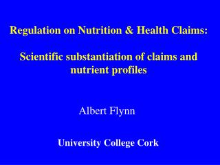 Albert Flynn University College Cork