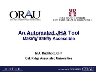 An Automated JHA Tool Making Safety Accessible