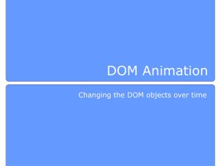 DOM Animation