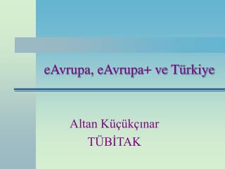 eAvrupa, eAvrupa+ ve Türkiye