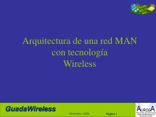 Arquitectura de una red MAN con tecnología Wireless