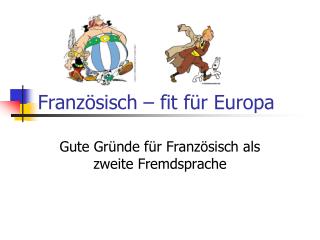 Französisch – fit für Europa