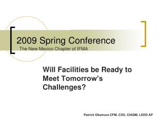 2009 Spring Conference