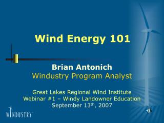 Wind Energy 101